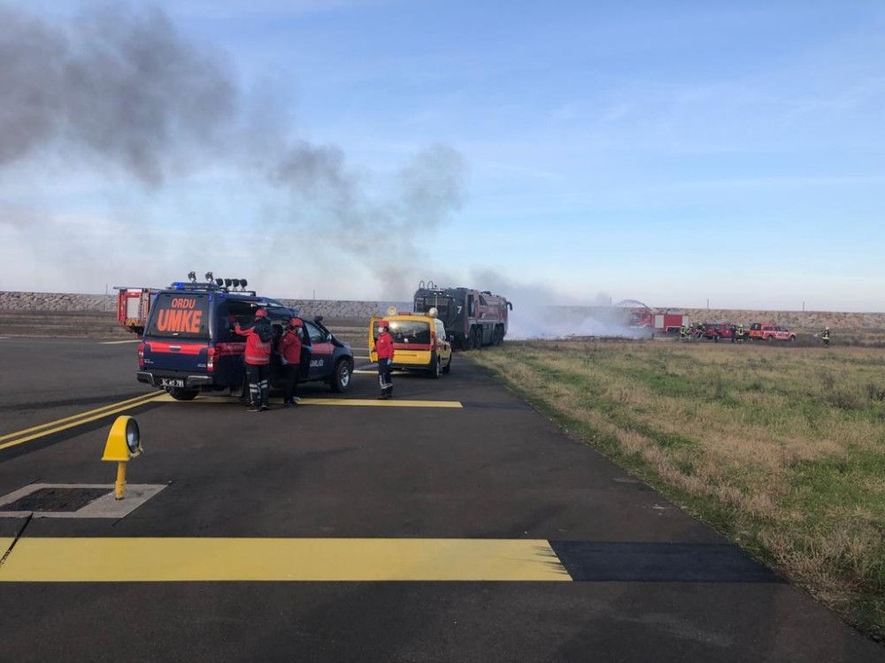 Ordu-Giresun Havalimanı’nda acil durum ve yangın tatbikatı