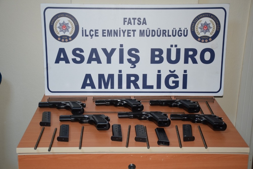 Fatsa’da 6 adet kaçak silah ele geçirdi: 2 gözaltı