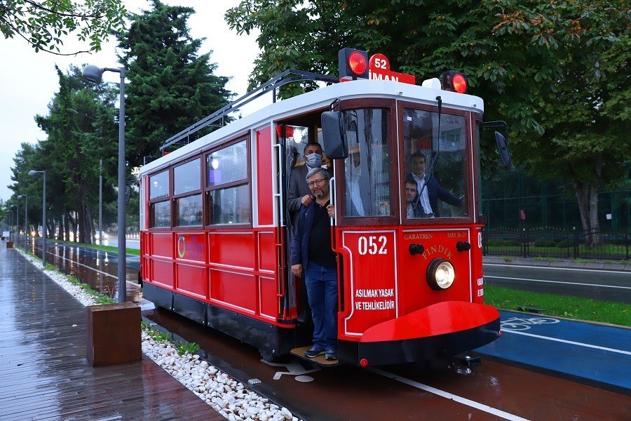 Ordu sahiline nostaljik tramvay